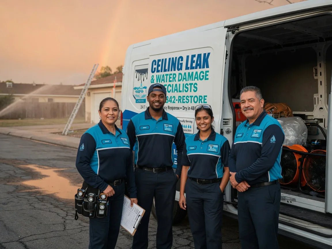 Ceiling Leak Cleanup company in Merrifield, MN