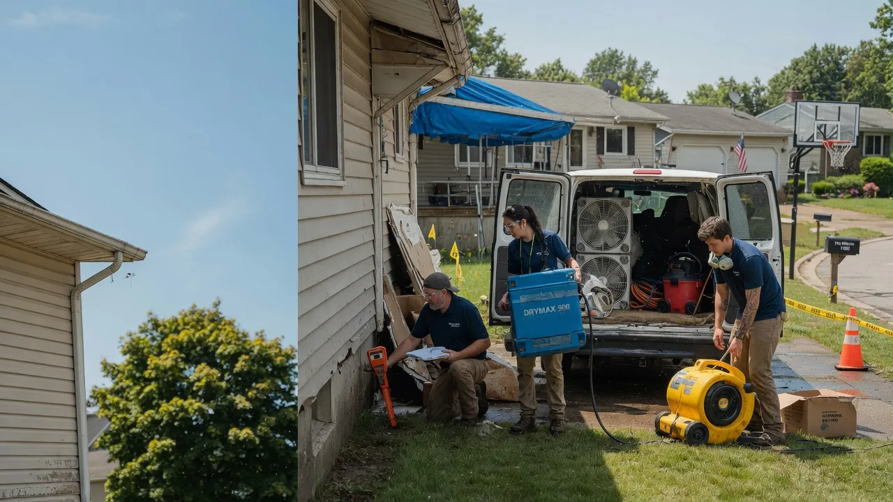 Ceiling Leak Cleanup in Merrifield, MN near me
